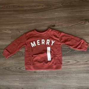 NEW🎄MERRY Sweatshirt by Little Co. SZ 18 month